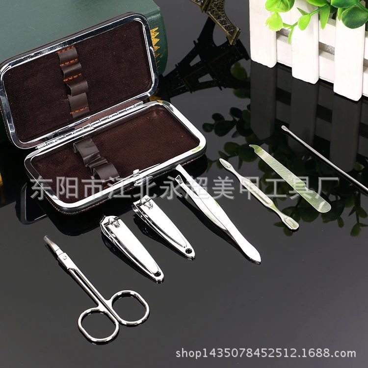 Manicure Implement Seven Pieces Nail Scissor Set Nail Clippers Suit 7 Piece Set Manicure Set Nail Clippers Wholesale