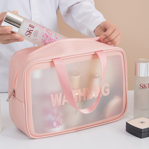 transparent cosmetic bag travel storage pvc wash bag internet celebrity waterproof large capacity portable cosmetics storage manufacturer