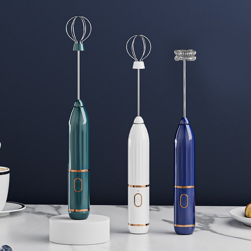 New Egg Beater Electric Household Cake Machine Handheld Mini Wireless Semi-automatic Cream Blender